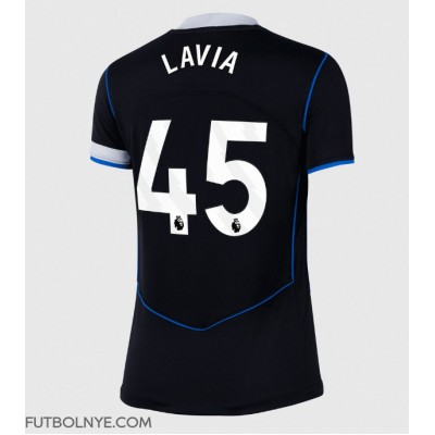 Camiseta Chelsea Romeo Lavia #45 Tercera Equipación para mujer 2025-26 manga corta Camiseta Chelsea Romeo Lavia #45 Tercera Equipación para mujer 2025-26 manga corta
